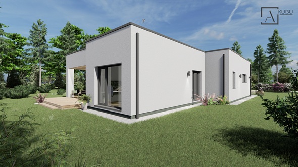 Vieno auk&scaron;to su sutapdintu (plok&scaron;čiu) stogu 5