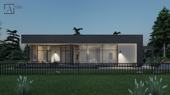 Vieno auk&scaron;to su sutapdintu (plok&scaron;čiu) stogu 2