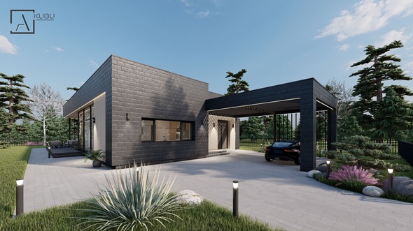 Vieno auk&scaron;to su sutapdintu (plok&scaron;čiu) stogu 3