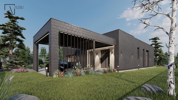 Vieno auk&scaron;to su sutapdintu (plok&scaron;čiu) stogu 4