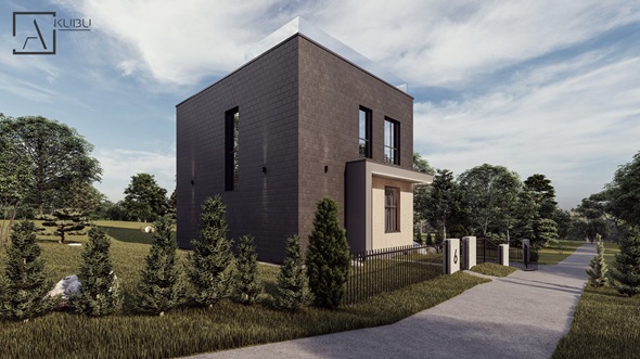 Dviejų auk&scaron;tų su sutapdintu (plok&scaron;čiu) stogu 4