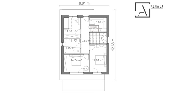 Dviejų auk&scaron;tų su sutapdintu (plok&scaron;čiu) stogu 6